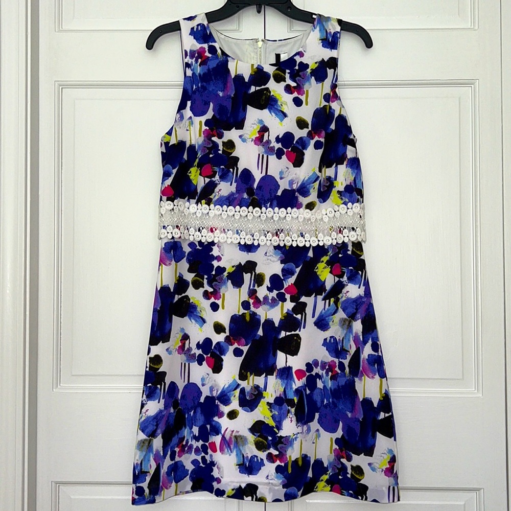 Kensie Floral and Lace Dress